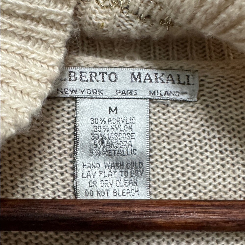 Alberto Makali Cardigan Light Sweater with ruffle detail. Dressy/Casual/ - Picture 4 of 5